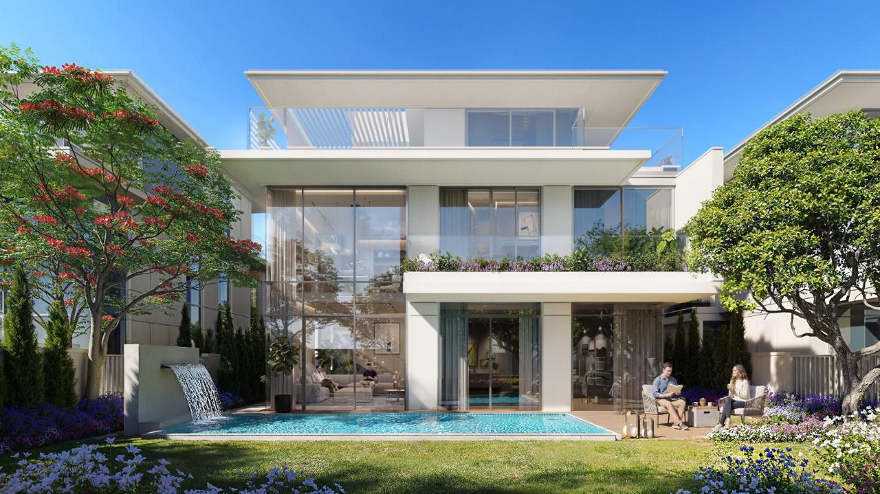 Azizi Florence Sharjah 6 Bedroom Park-Facing villa — elevation